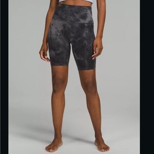 Women's Black Tie-Dye Shorts